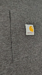 Carhartt Men’s Crew Neck T-shirt Dark Gray 2x TALL W/ Pocket Loose Fit Relaxed