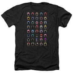 POWER RANGERS VISUAL TIMELINE Licensed Adult Men’s Heather Tee Shirt SM-3XL