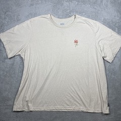 REI CO-OP flower graphic tan T shirt 1938 NC Outfitting the Old North State