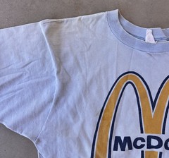 Vintage McDonald’s Shirt Large 60s 70s Big Mac Jingle Promo Song Mcds Burger