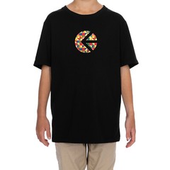 Ethika Prism Logo T-shirt – Classic Fit – Long Length Black Tee – Size Small
