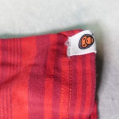 Baby Milo A Bathing Ape Shirt Mens Large Red Stripe holo Graphic Made In Japan