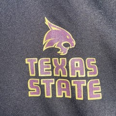 Adidas Texas State Bobcats Men’s 2XL Black Climalite L/S Training T-Shirt *hole