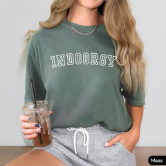 Indoor Vibes Tee Unisex Comfort Colors Tshirt Cozy Funny Comfy Shirt Lounge Wear