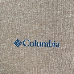 Columbia T-Shirt Mens Medium Brown Stretch Sportswear Academia Travel Workwear