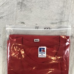 vtg Russell Athletic Shirt Mens 2XL Red Pocket Tee Cotton Made in USA Crewneck
