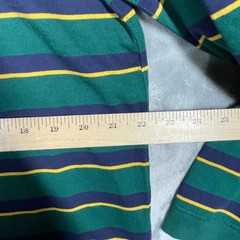 J.Crew Oarsmen Mens Re-Imagined Striped Long Sleeve T-Shirt Green Navy Yellow L