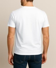 6 Pack Mens Short Sleeve 100% Cotton Crew Neck T Shirt 6X Big Super Bright White