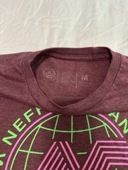 Neff Geometric Graphic Tee T-Shirt Red Burgundy Men’s Medium