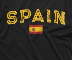 Spain España T-shirt Spanish Flag Coat of arms National Patriotic Tee Shirt Tee