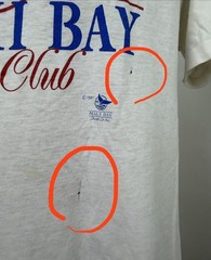 Vintage Hawaii Shirt Mens XL Tight Fit 80s T-shirt Hawaii Bay Yacht Club Sailing