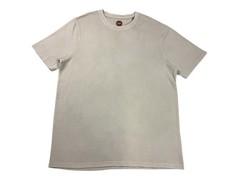 Common People Ottoman Texture Shirt Garment Dye Relaxed Fit Beige L Ribbed Sleek