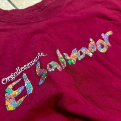 Burgundy El Salvador t-shirt Color multicolor SIZE Large