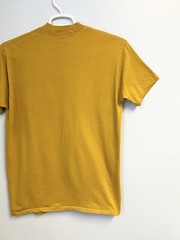 Vintage 70s Jockey Life Sun T Shirt Mustard Yellow Tee Mens XL Made in USA