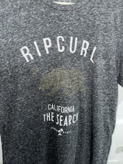 RIP CURL The Search California Graphic Print Gray Crew Neck T-Shirt Mens M