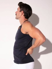 CODE22 Comfort Stretch Vest, Breathable Modal, Sleeveless, Round Neck, Racerback
