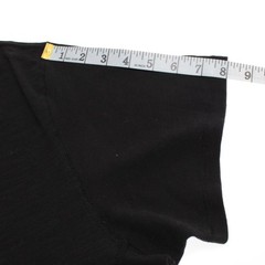 Rag & Bone NWT Classic Short Sleeve Henley T-Shirt Size XXL in Jet Black Cotton