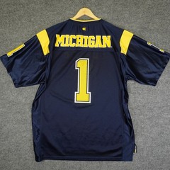 Blue Michigan Wolverines Colosseum Athletics Jersey Mens XL Go Blue #1 NCAA
