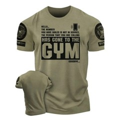 Summer fashion men’s muscle training letter print comfortable and breathable