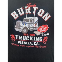 Big Trouble in Little China Jack Burton Trucking TShirt Black Mens 5XL Cotton