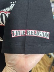 True Religion Jet Black Men’s M Buddha Crew Neck T-Shirt, Brand New With Tags.