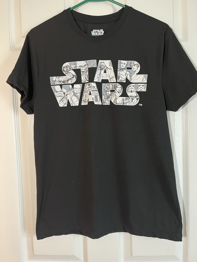 Mens C-life Group sz. S Black STARS WARS Graphic Tee