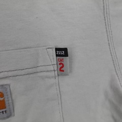 Carhartt FR Shirt Mens Large Gray Long Sleeve Flame Resistant Cat 2 Work Force