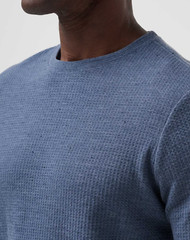 $130 TravisMathew CLOUD WAFFLE CREW | Vintage Indigo | XXL