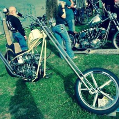 BANDIT wheeled snake bandido outlaw biker chopper frame gas tank vintage
