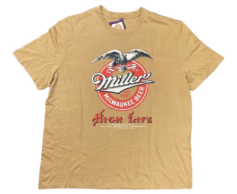 Licensed Men’s Beverage Comfortable Lightweight Tagless Short Sleeve Graphic Tee