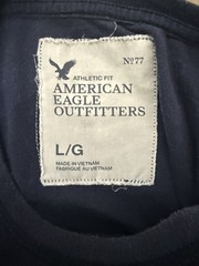 VTG Y2K American Eagle Outfitters Patchwork Blue Tee Size Large Vintage Fit