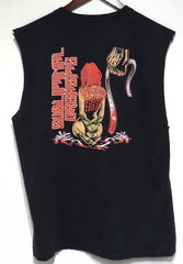 SUBLIMINAL ORGASMS 2013 Band Muscle t-shirt LARGE Sexy Woman Rose Detroit Rock