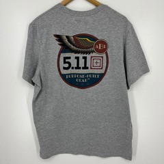 5.11 Tactical Mens XL Gray Purpose Built Gear Graphic T-Shirt Short Sleeve