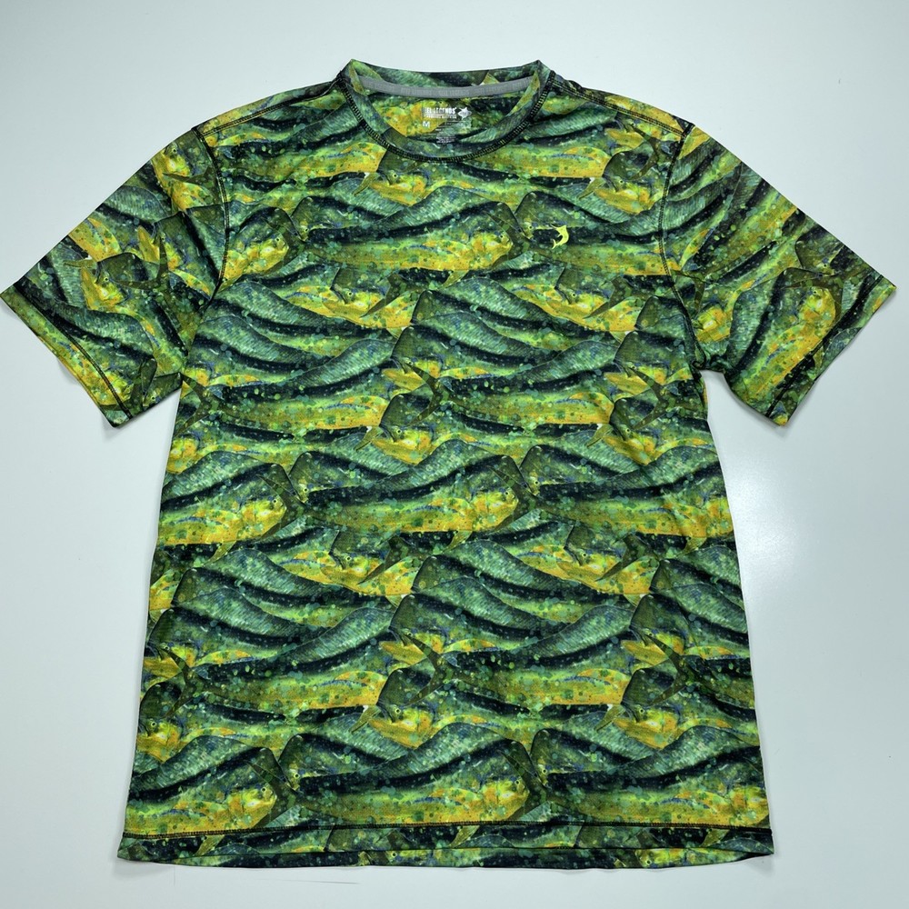 Real Legends Freeline Men’s Medium Performance Fishing Shirt Preowned