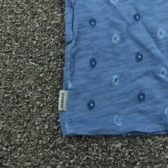 Express Shirt Mens Large Blue Geometric Pattern Crewneck Casual Tee T-Shirt