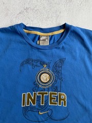 Nike FC Inter Soccer Vintage Cotton T-Shirt 00s Size XL