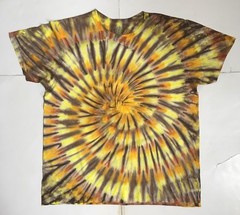 *New* 2XL – Sm Handmade Tie Dye, Caramel Magic Bus, Crew or V-Neck