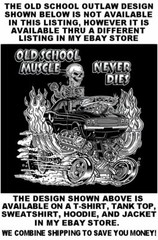 HENRY J KAISER OLD SCHOOL MUSCLE HOT ROD OUTLAW GASSER DRAG CAR SKULL WORK SHIRT