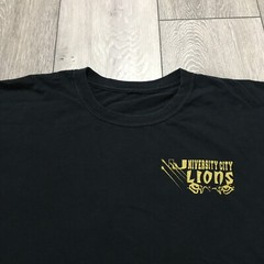 University City Lions Shirt Mens Large Black Graphic Print USA Sports American