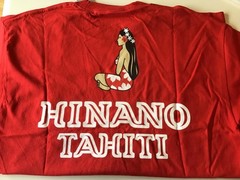 Hinano Tahiti shirt NEW Large Free Hawaii calendar Fast ship NOS