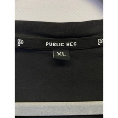 Public Rec Mens XL Black Performance V Neck Tee Minimalist Athleisure Elevated
