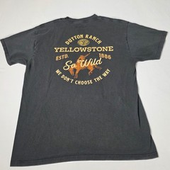 Yellowstone T-Shirt Mens L Black Dutton Ranch So Wild Graphic Tee Short Sleeve