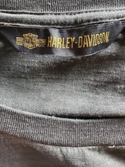 Harley-Davidson Jersey Applique Logo Slim Fit Tee Gray Men’s Size Medium