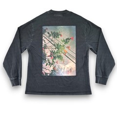 FEAR OF GOD ESSENTIALS Long Sleeve T Shirt Floral Photo Print Black Mens Medium