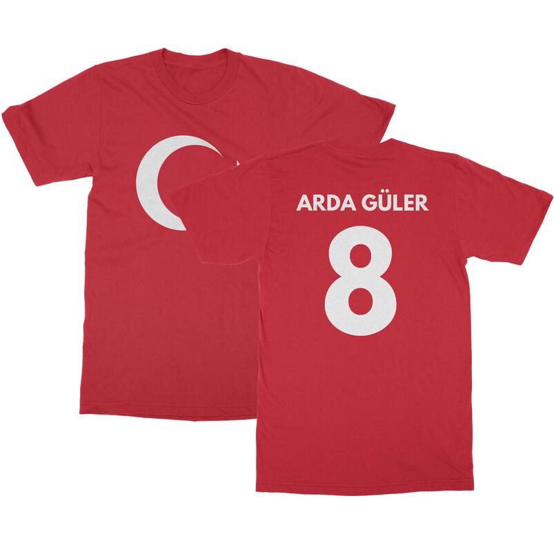 Turkey Soccer Cup Fan – Arda Guler 8 Jersey Style Unisex T-Shirt