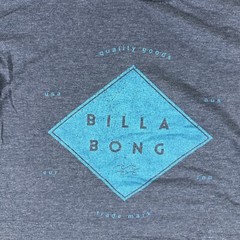 Billabong Shirt Men’s M Gray Cotton Crew-Neck Short Sleeve Beach Outdoor