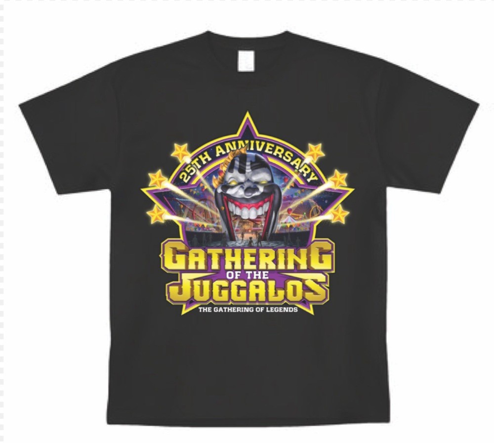 Insane Clown Posse Gathering Of The JUGGALOS 25yr Anniversary T shirt New S-5X