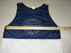 The City Of Los Angeles Marathon Blue White Vintage Jersey Tank Size Large