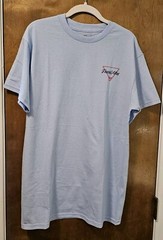 Fresh Vibes Venice T Shirt Med Light Blue Sunset Beach Short Sleeve Casual Nwot