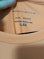 Margaritaville Mens Long Sleeve Breathable Lightweight Sun Tee XL Swordfish